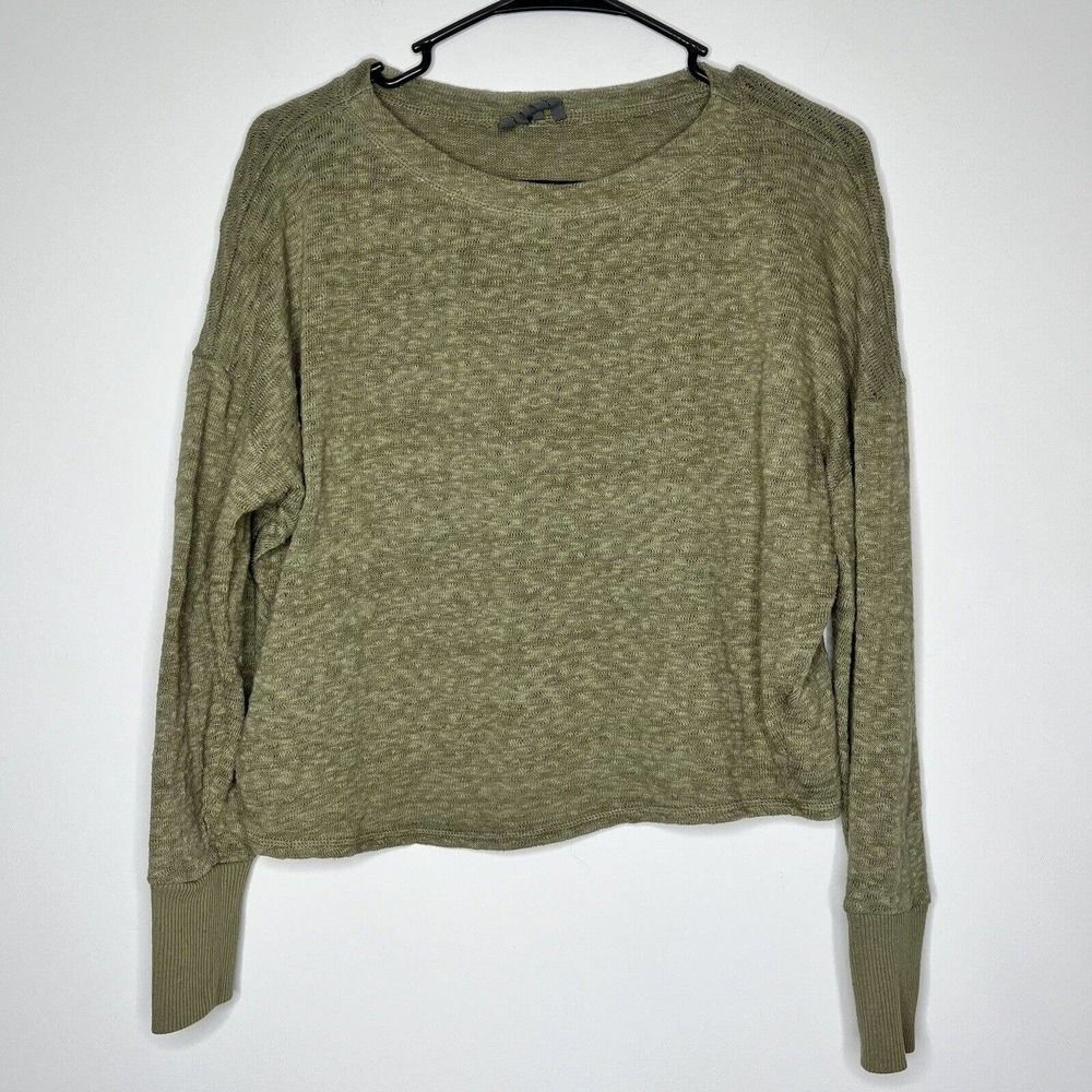 Anthropologie Temecula Sweater Pullover Long Sleeve Knit Shirt Size Small Green